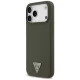 Guess Silicone Triangle Logo MagSafe Case for iPhone 17 Pro Max Khaki