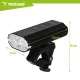 Trizand LED velosipēda lukturu komplekts 1300lm (priekšējais + aizmugurējais)