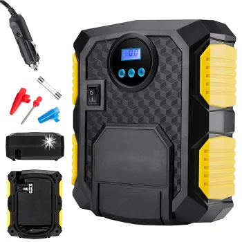 Автомобильный компрессор - насос 12V 150PSI/10BAR 120W с LED и LCD