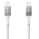 Кабель USB-C на USB-C Spigen EB10010CC 100W 100 см, белый