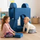 Детский модульный диван-конструктор ECOTOYS из 8 подушек, синий