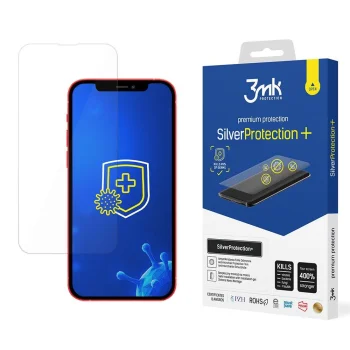 Apple iPhone 13 Pro 6.1'' 3MK Silver Protect+ Antibacterial Screen Protector | Antibakteriāla Telefona Aizsargplēve