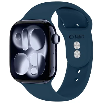 Tech-Protect Silicone siksniņa Apple Watch 44 / 45 / 46 / 49 mm, tumši zila