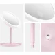 Зеркало для Макияжа со Светодиодной Подсветкой, Розовое | Round Make-up...