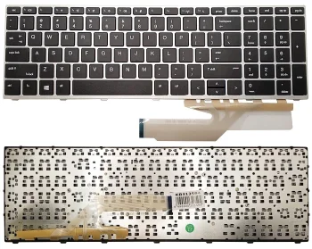 Клавиатура для HP Probook 450 G5 / 455 G5 / 470 G5 с рамкой, черная