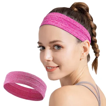 Elastic Fabric Headband for Running and Fitness, Orange