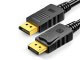DisplayPort 1.4 vads 1,5m, 8K 30Hz, 4K 120Hz, 2K 144Hz audio video kabelis