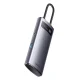 Baseus Metal Gleam Series 4-in-1 USB-C uz 4x USB 3.0 sadalītājs, WKWG070013, pelēks
