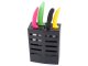 Wall-Mounted Knife Stand and Organizer, Black