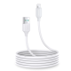 Joyroom A9 USB / Apple Iphone Lightning Data Charging Cable, 2.4A 2m, White | Зарядный Кабель...