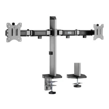 Ergo Office ER-449 galda stiprinājums diviem monitoriem, 17"-32", līdz 9 kg