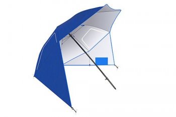 Saliekams Pludmales Dārza Saulessargs Lietussargs Nojume ar UV Aizsardzību, 260 cm | Beach Garden Umbrella Sun Shade...