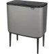 Atkritumu tvertne Brabantia Bo Touch Bin, 3 x 11 l, pelēka