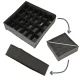 Drawer Organizer Set for Underwear and Socks, 4 Pcs, Grey