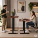 ModernHome elektriski regulējams galds 120x60 cm, 72-118 cm, vecināts ozols