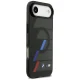 Чехол BMW M IML Metal Buttons Tricolor Lines MagSafe для iPhone Air, черный