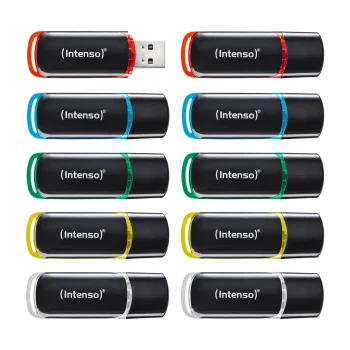 Набор USB-флешек Intenso Business Line 3511561 8 ГБ, 10 шт., разноцветный