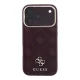 Guess Stripe Peony 4G MagSafe vāciņš iPhone 17 Pro / 18 Pro, bordo