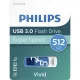 USB-флешка Philips Vivid Edition 512 ГБ USB 3.0, белая / голубая