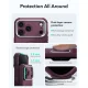 ESR Cyber Tough Kickstand MagSafe vāciņš iPhone 18 Pro / 17 Pro ar statīvu, bordo