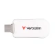 USB-флешка Verbatim Plectra 128 ГБ USB-C USB 3.2 Gen 1 белая 30229