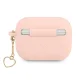 Guess GUAPLSCHSP Silicone Charm Heart AirPods Pro Case, Pink