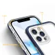 Caurspīdīgs vāciņš iPhone 12 Pro Max Hybrid Armor Clear 3 in 1, zils