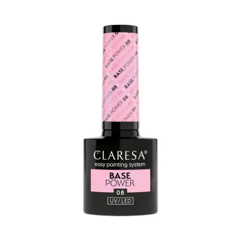 Claresa Power Base 08 hibrīdās nagu lakas bāze, 5g