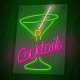 Forever Light COCKTAILS Neon LED Sign on Plexiglass