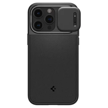 Apple iPhone 15 Pro 6.1'' Spigen Optik Armor Magsafe Case Cover, Black | Telefona Maciņš Vāks Apvalks Bampers