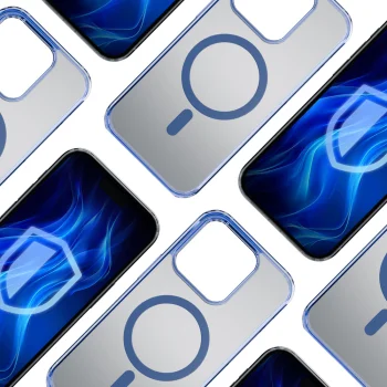 Чехол 3mk Protection для iPhone 15 Pro Max Frosty MagCase, синий