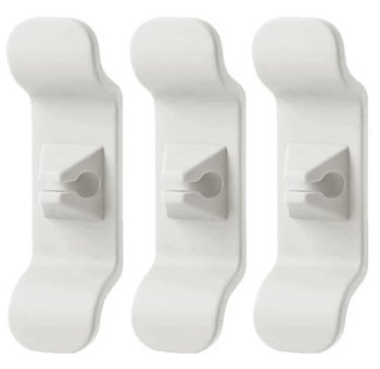Kabeļu organizatora turētājs balts | Cable organizer holder white
