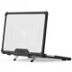 Tech-Protect SmartShell Pro vāciņš MacBook Pro 14 2021-2025 ar statīvu, melns/caurspīdīgs