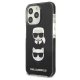Karl Lagerfeld Karl&Choupette Head vāciņš iPhone 13 / 13 Pro - Black