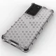 Hibrīda vāciņš Honeycomb priekš Samsung Galaxy S22 Ultra ar TPU rāmi, zils