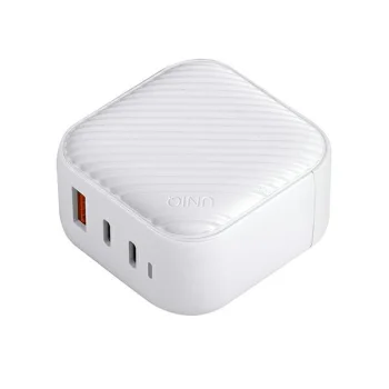 Uniq Verge Pro 66W GaN USB-C sienas lādētājs ar USB-C – balts