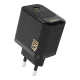Сетевое зарядное устройство Dudao A28C 45W GaN с кабелем USB-C, черное