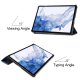 Samsung Galaxy Tab S9 (SM-X710, SM-X716B) Trifold Stand PU Leather Cover Case, Blue