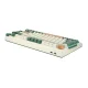 Royal Kludge RKH81 LED RGB Bezvadu mehāniskā spēļu tastatūra klaviatūra, Sky Cyan switch, zaļš| Wireless...