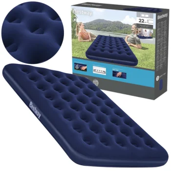 Bestway 67002 Divvietīgs piepūšamais matracis 191x137x22 cm, tumši zils