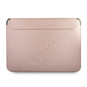 Guess Saffiano Script klēpjdatora ietvars 13", rozā