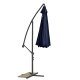 Складной садовый зонт 8 сегментов 350 см, Tемно-синий | Folding Garden Umbrella
