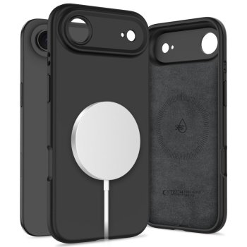 Tech-Protect iPhone 17 Air Silicone MagSafe Case, Black