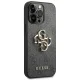 Guess 4G Big Metal Logo vāciņš iPhone 14 Pro, pelēks