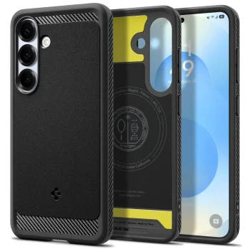 Чехол Spigen Rugged Armor Mag для Samsung Galaxy S25, Matte Black