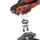 Rockbros M108 divpusējie velosipēdu pedāļi - melni