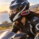 Motocikla ķiveres interkoms Q08 2X ar Bluetooth un RGB, melns