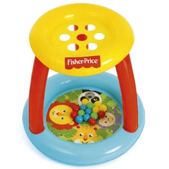 Piepūšamais bērnu baseins ar nojumi un bumbiņām Bestway Fisher Price 93541
