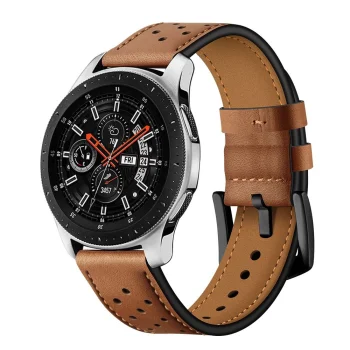 Tech-Protect ādas siksniņa Samsung Galaxy Watch 46mm - brūna | Leather Strap for Brown