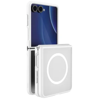 Uniq Veren AF MagClick vāciņš priekš Samsung Galaxy Z Flip 8, balts